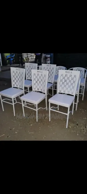 White Powder Coated Hotel and Club Chairs