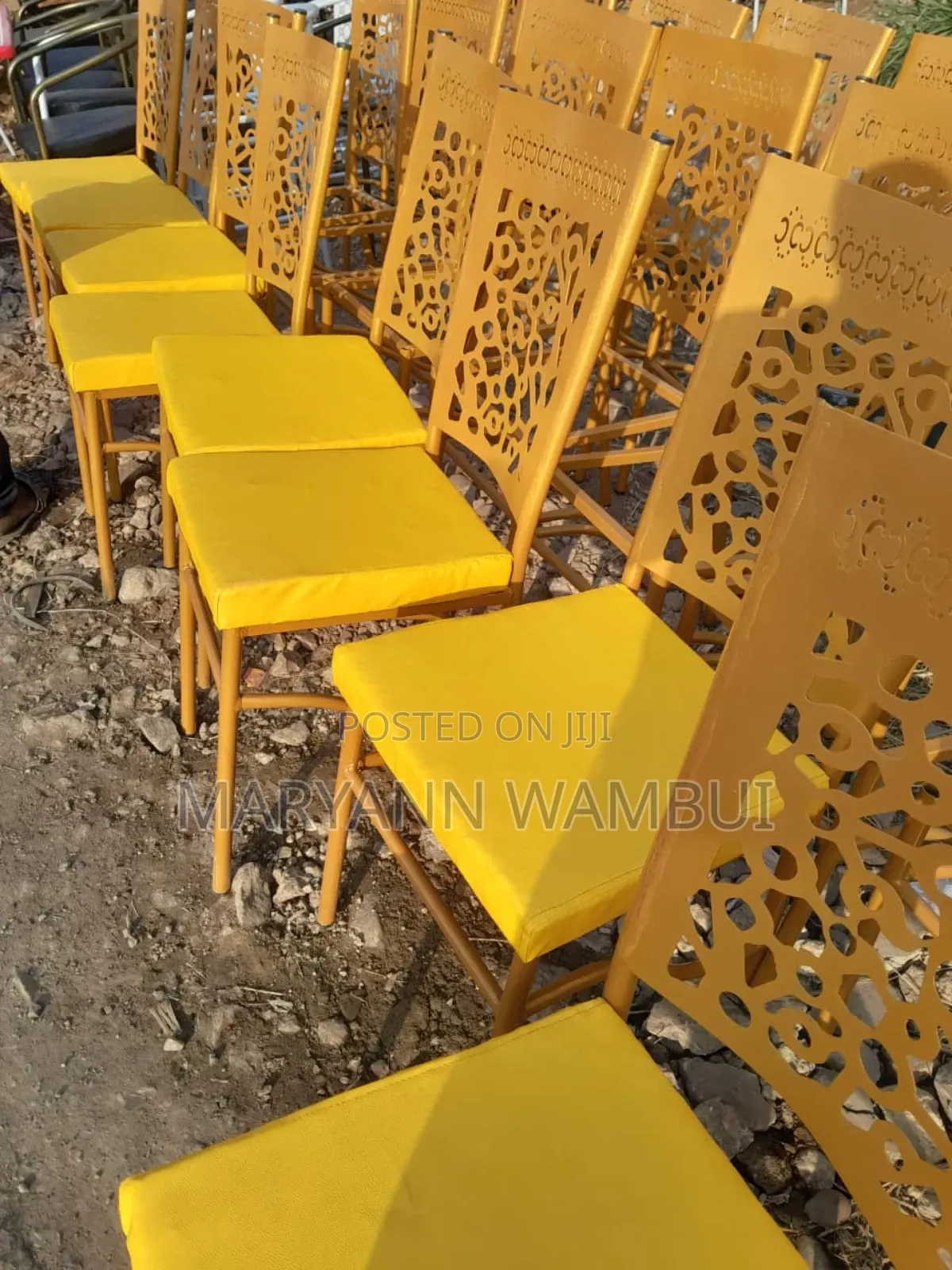 White Powder Coated Hotel and Club Chairs