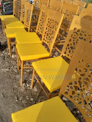 White Powder Coated Hotel and Club Chairs