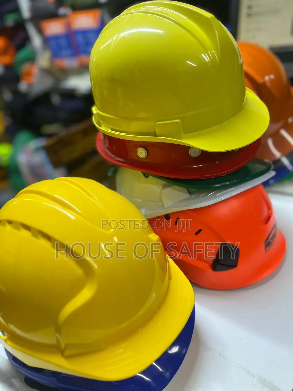Different Colours And Different Uses Helmets
