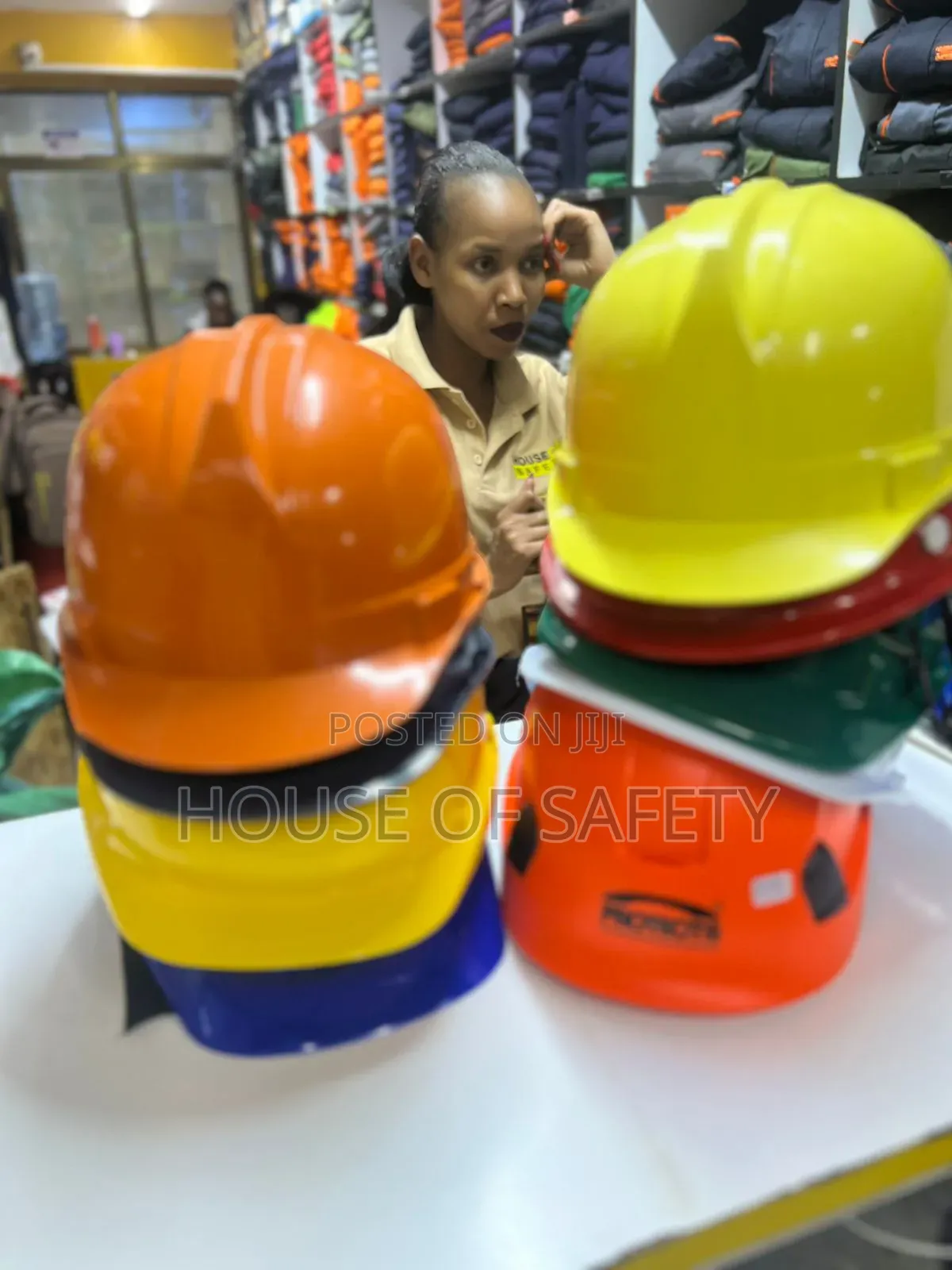 Different Colours And Different Uses Helmets
