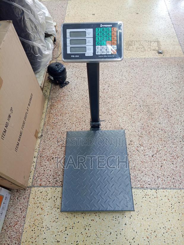 Industrial Digital Platform Scale With LCD Display – 300kg