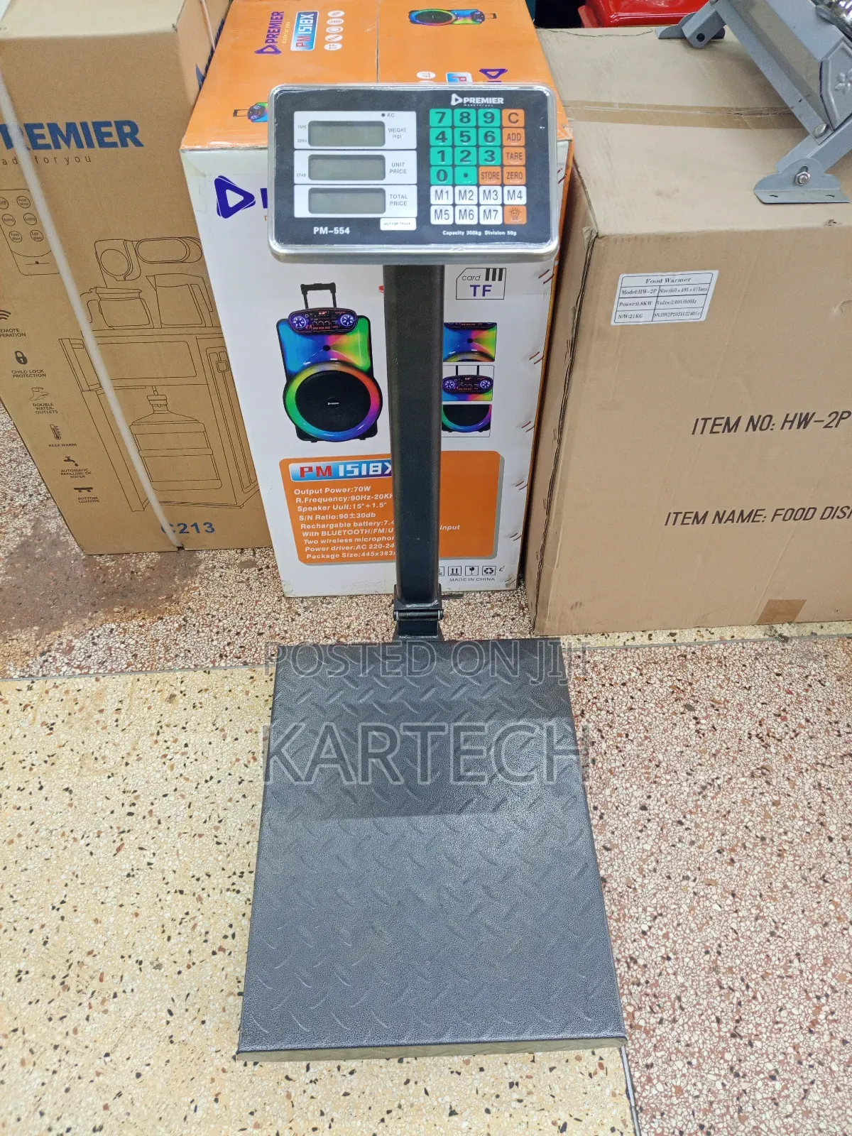 Premier Pm-554 Electronic Market Weighing Scale 300kg Capacity