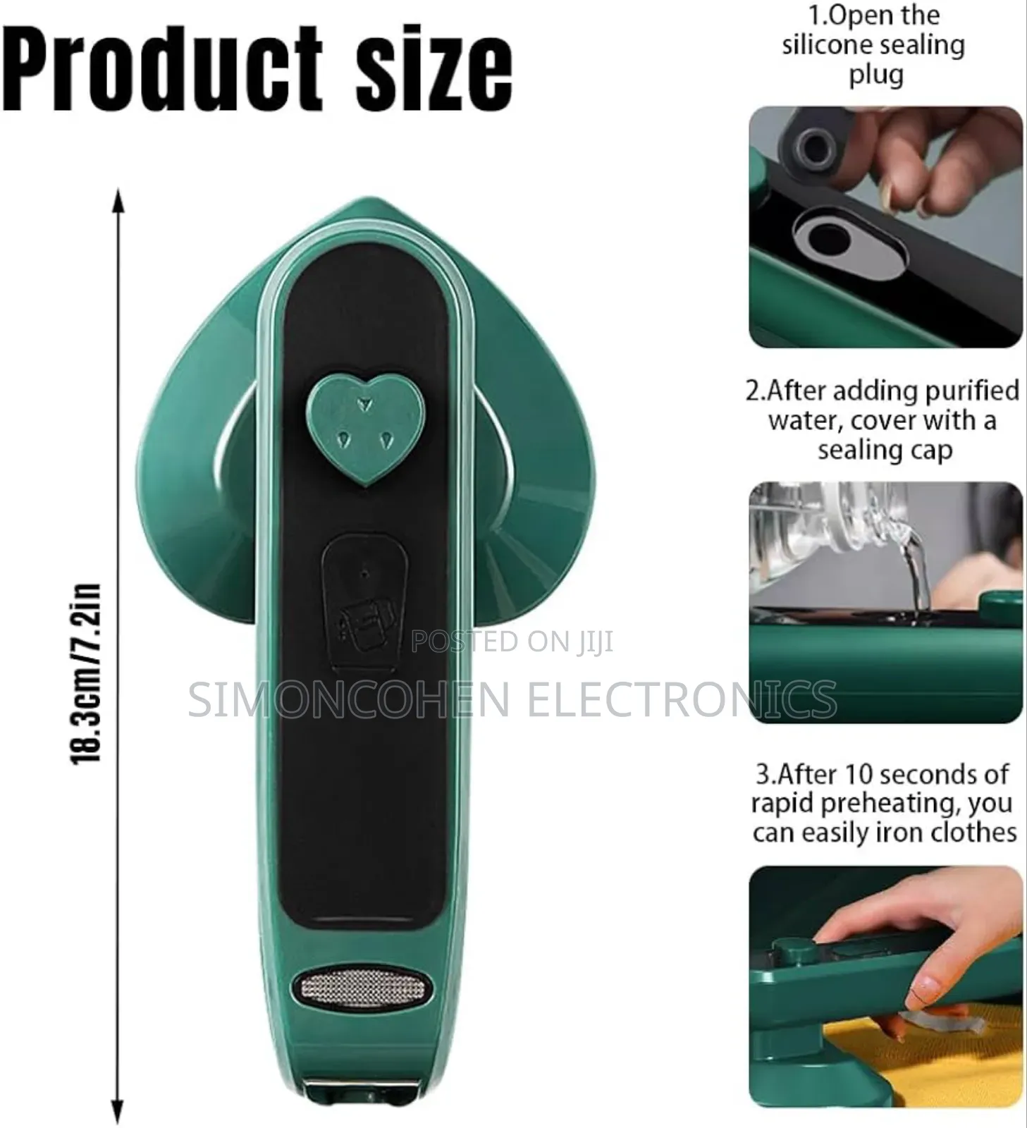 Travel Iron Box With Spray Option
