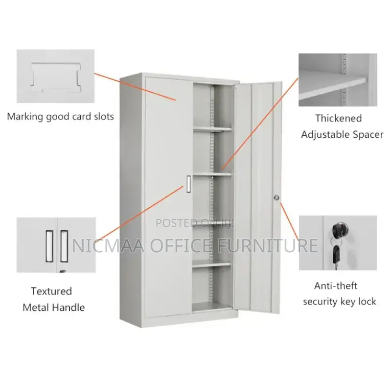 Secure Metal Storage Cabinet