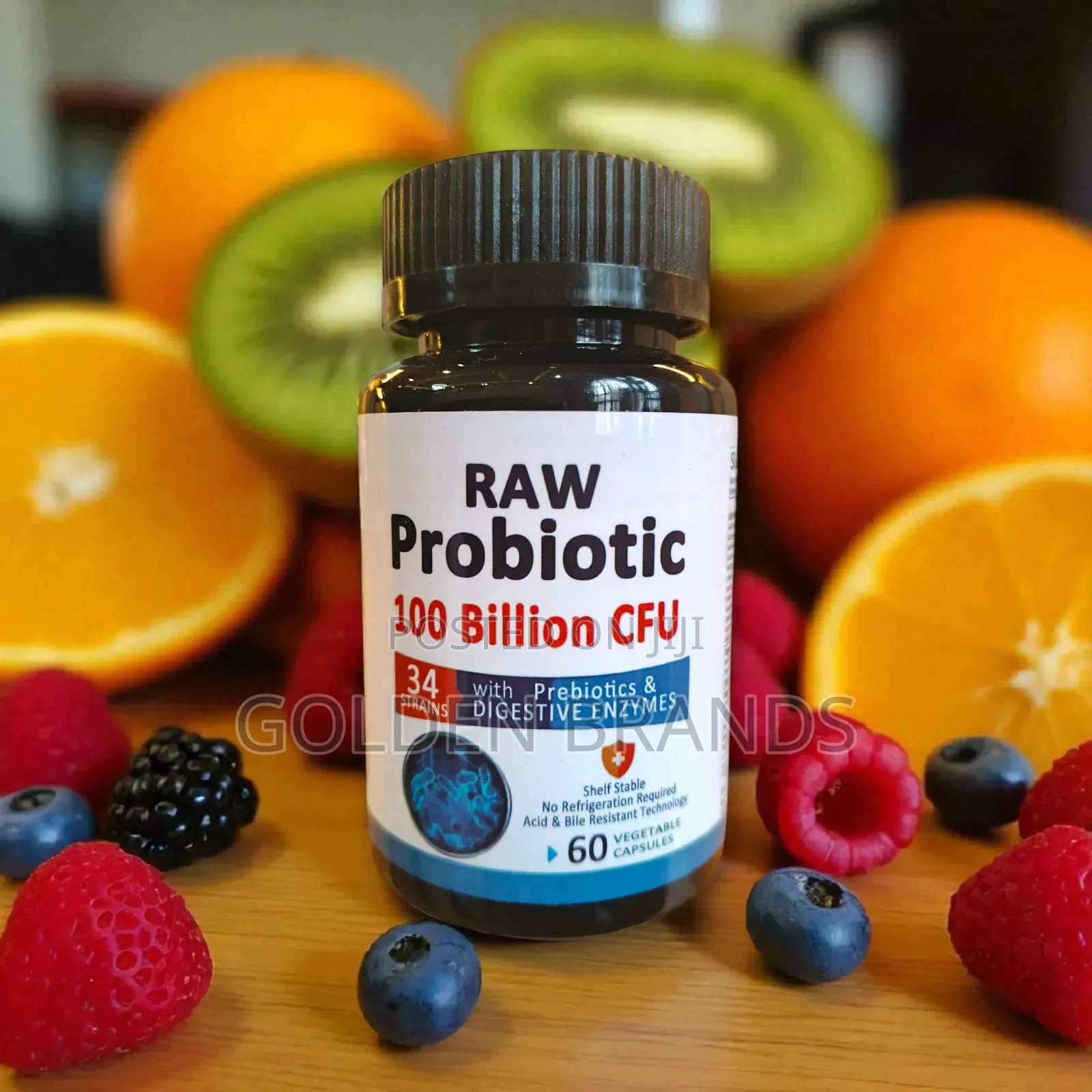 Boost Digestion Immunity With Raw Probiotic 100b Cfu 60 PCS