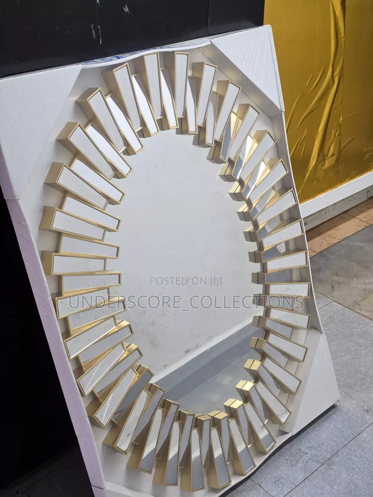 Sunburst Oval Luxury Wall Decor Mirror (Big Size)*