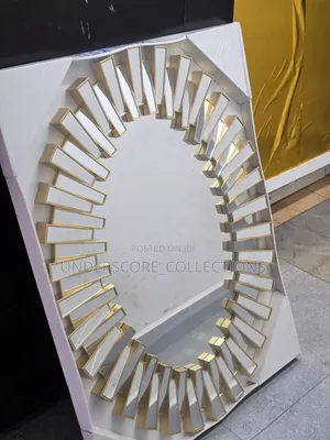 Sunburst Oval Luxury Wall Decor Mirror (Big Size)*