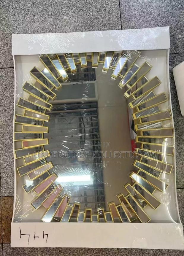 Sunburst Oval Luxury Wall Decor Mirror (Big Size)*