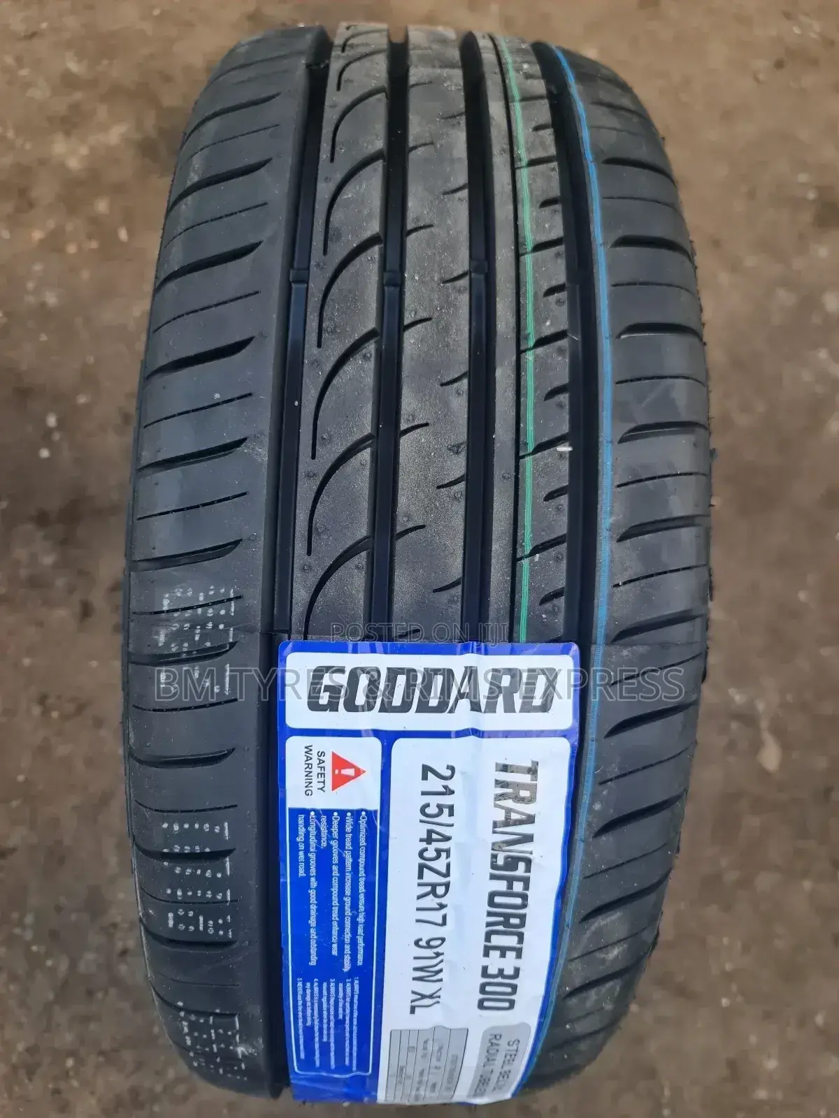 215 /45 R17 Goddard Tyres(Transforce)