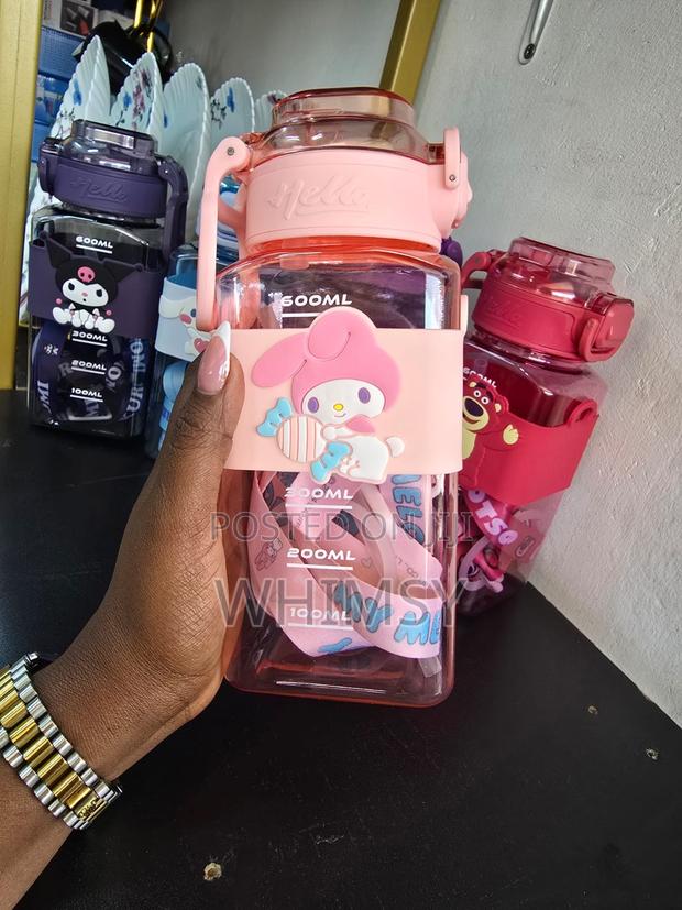 600 Ml Cute Kids Water Bottles - thumbnail 2