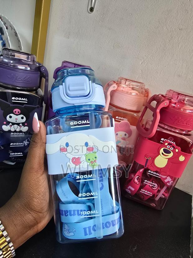 600 Ml Cute Kids Water Bottles - thumbnail 6