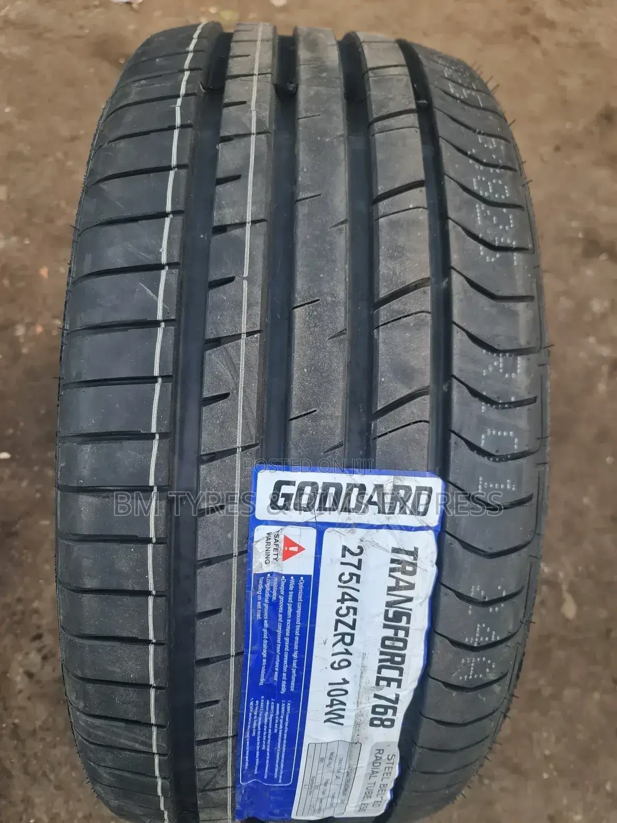 275 /45 R19 Goddard Tyres (Transforce)