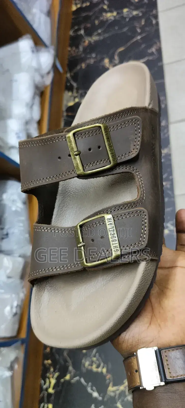 Men Leather Slides,Men Sandals, Open Shoes