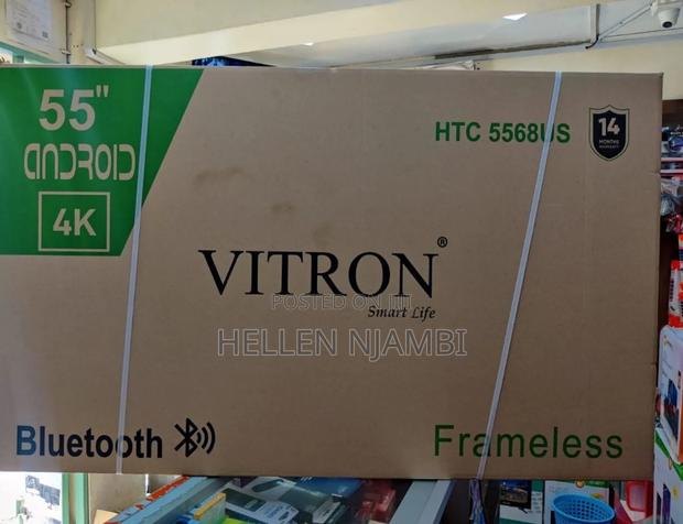 Vitron 55" Inch Frameless Bluetooth, Uhd Android Tv -Netflix - thumbnail 2