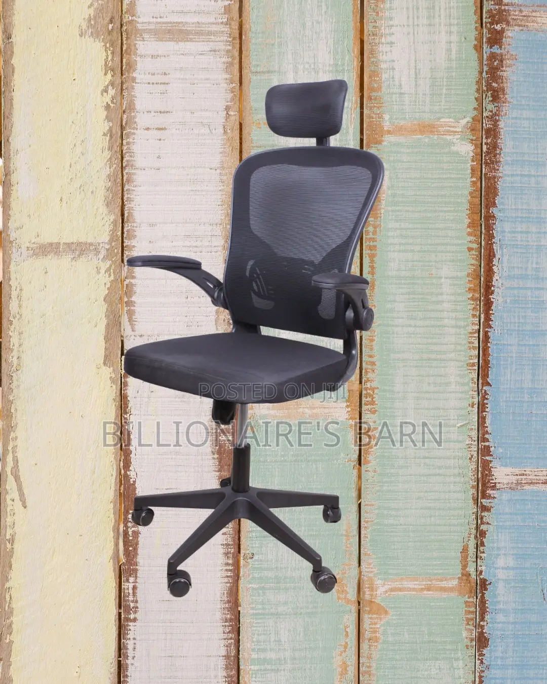 Grey Ergonomic Office Chair | Sleek Headrest Support