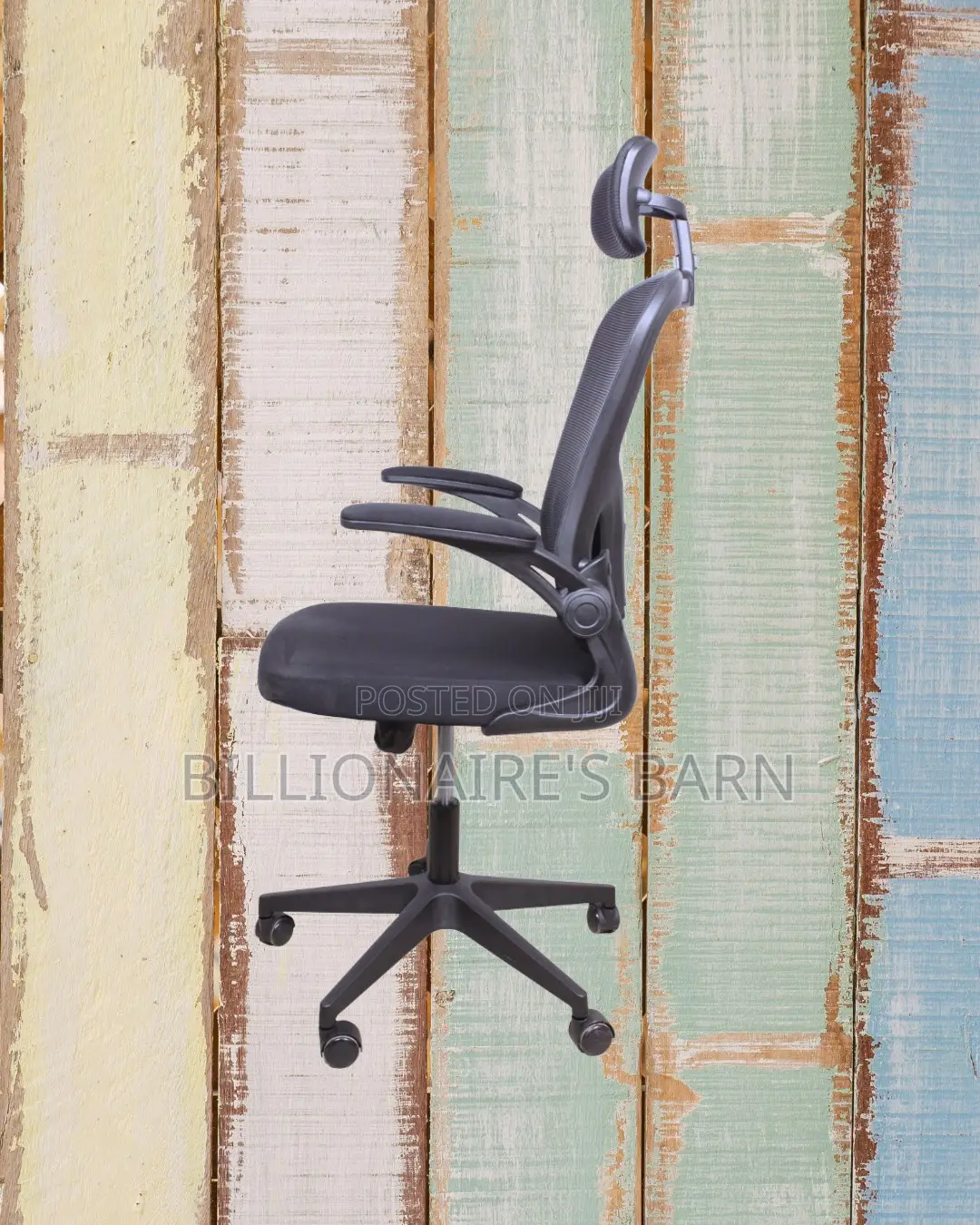 Grey Ergonomic Office Chair | Sleek Headrest Support