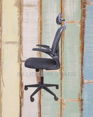 Grey Ergonomic Office Chair | Sleek Headrest Support