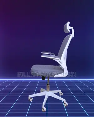 Heavy-Duty White Ergonomic Office Chair | Scratch-Resistant Finish