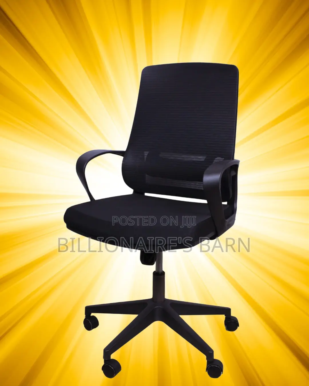 Orthopedic Black Ergonomic Mesh Office Chair | Adjustable Height