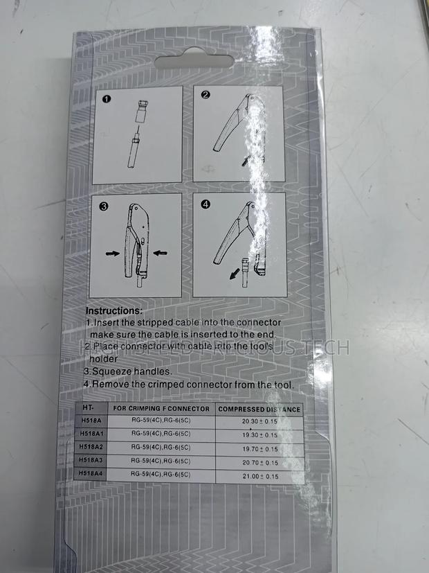Coaxial Compression Tool Rg6/Rg59 F Connectors - thumbnail 3