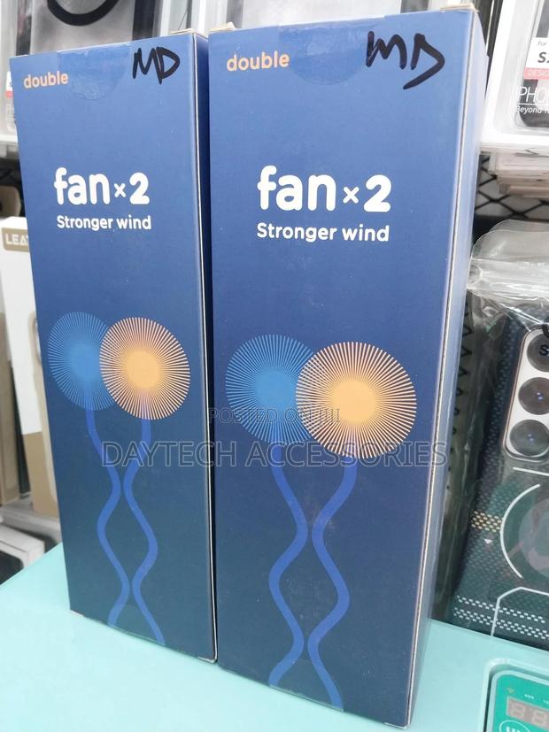 Rechargeable Dual Head Desktop Fan Usb Charging Cooling Fan.