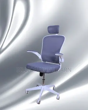 Stylish White Ergonomic Office Chair | High-Density Foam Seat