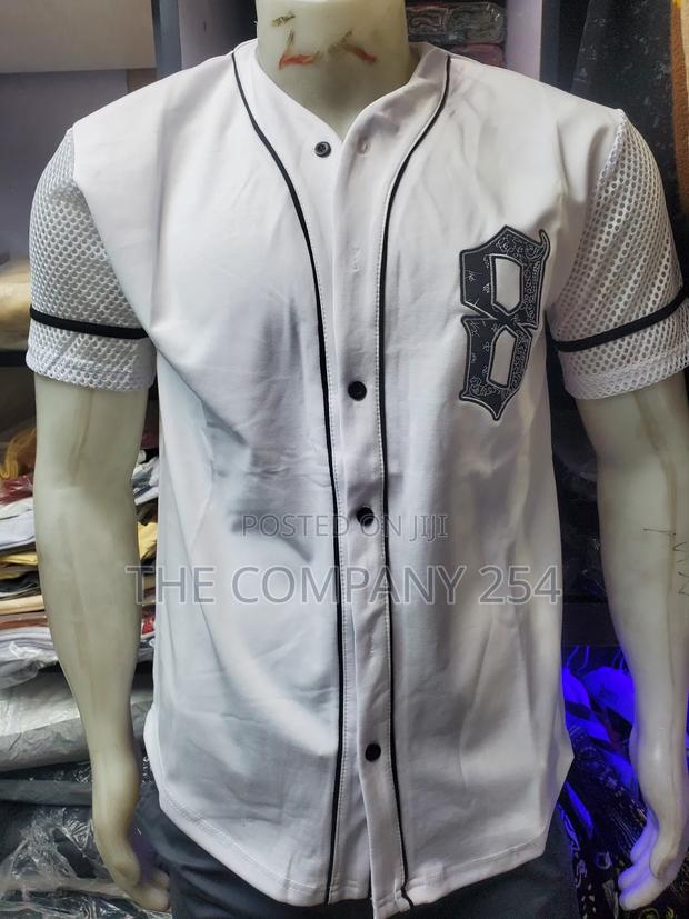 Quality Polyester Buttoned Ny Baseball Free Size Jersey Available - thumbnail 4