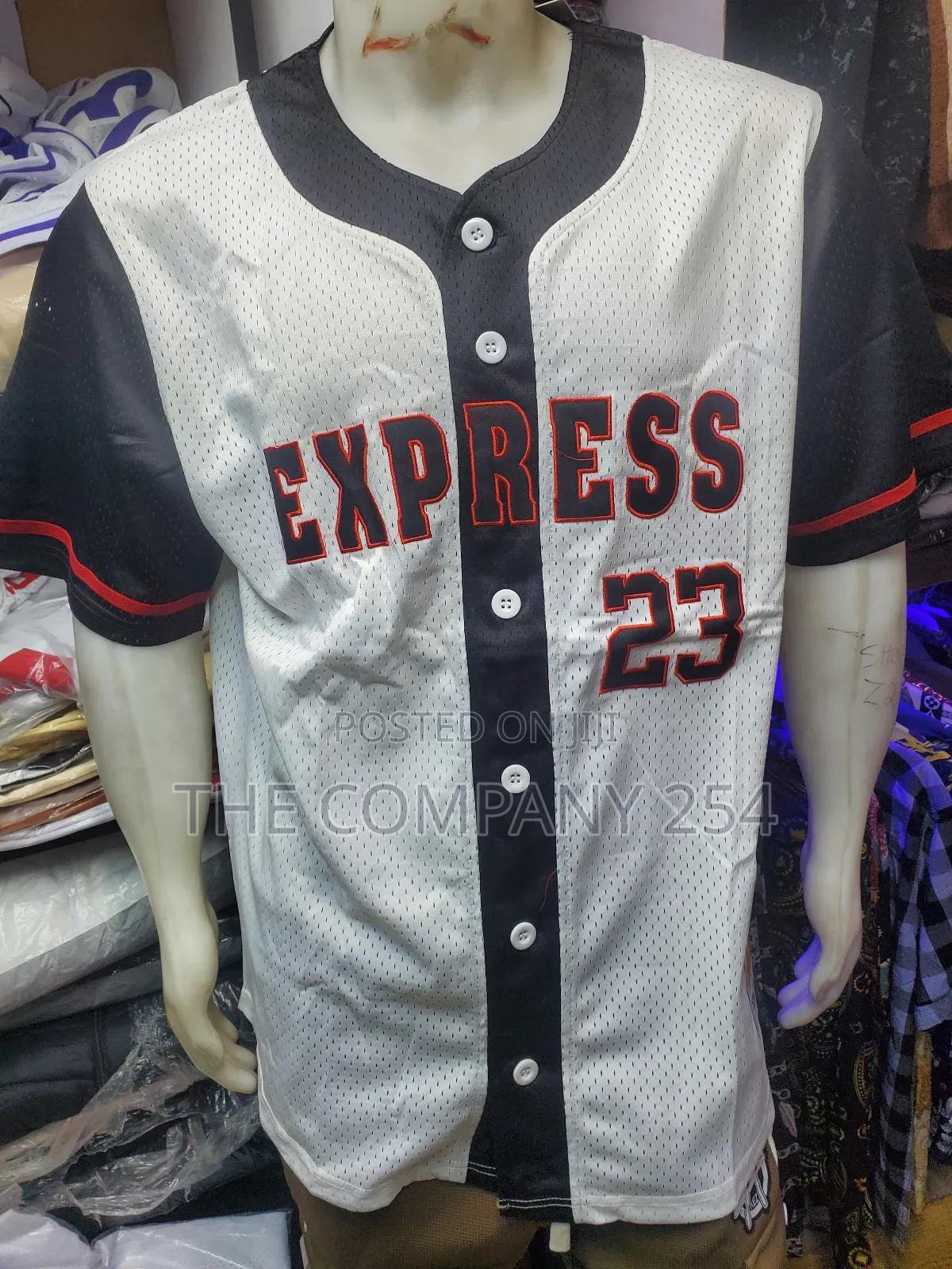 Quality Polyester Buttoned Ny Baseball Free Size Jersey Available