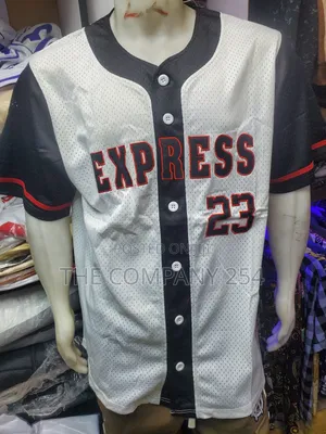 Quality Polyester Buttoned Ny Baseball Free Size Jersey Available