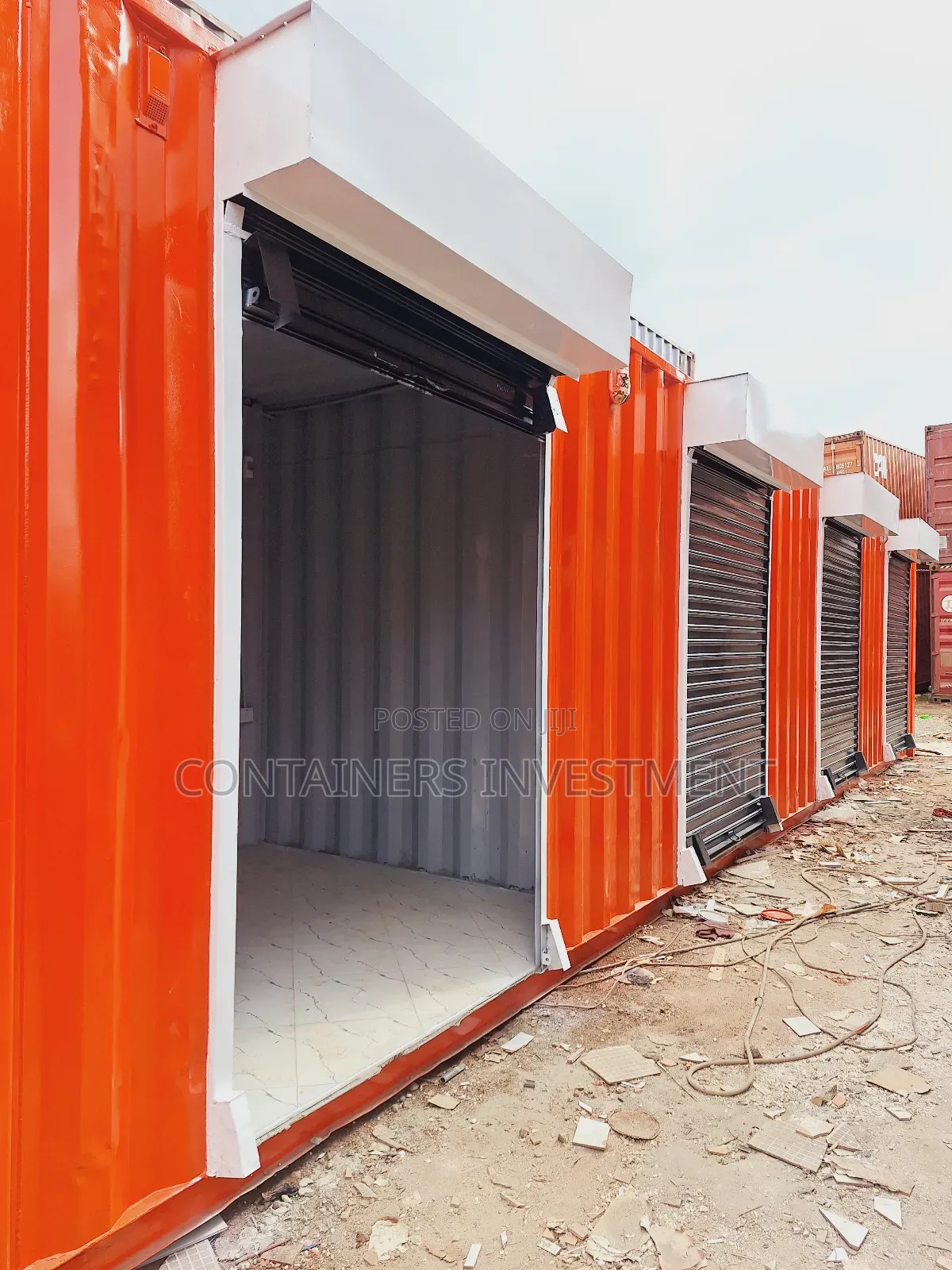 40ft Container Stalls- Orange, Grey, White- Perfect Color for Stalls.