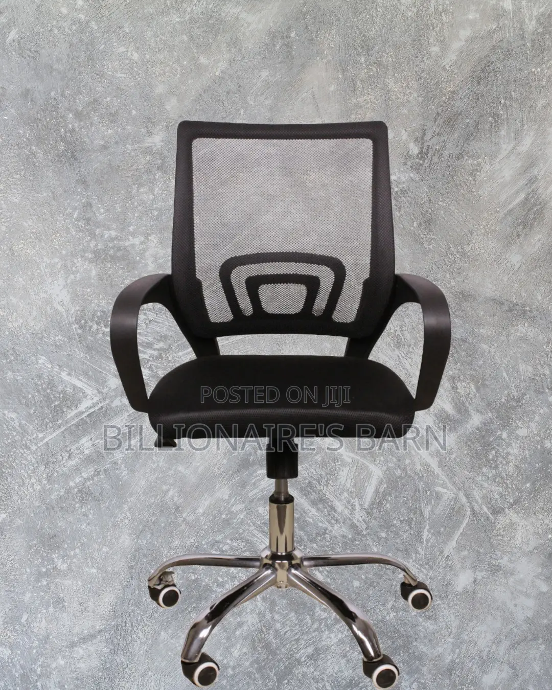 Adjustable Secretarial Mesh Office Chair — Easy to Clean