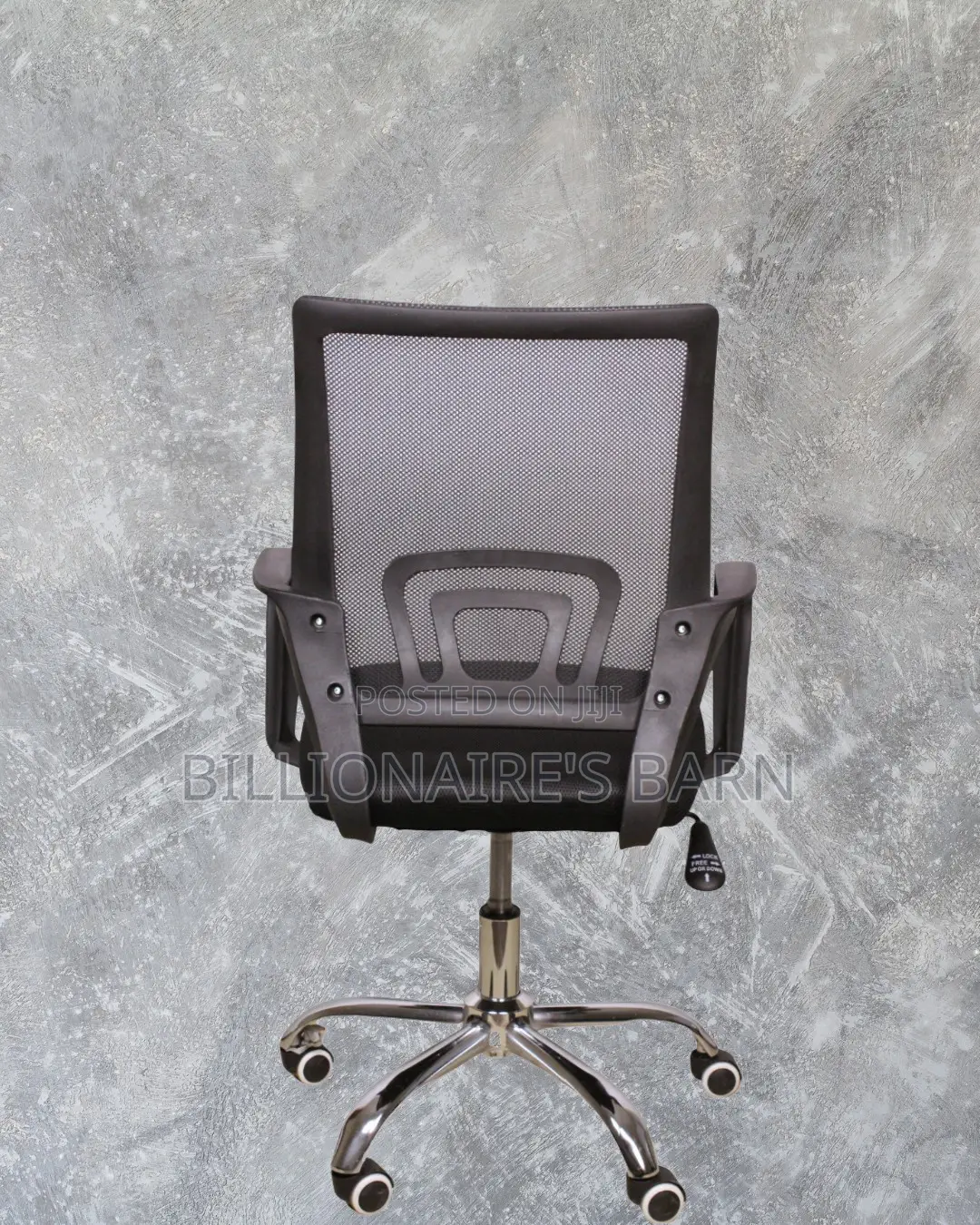 Adjustable Secretarial Mesh Office Chair — Easy to Clean