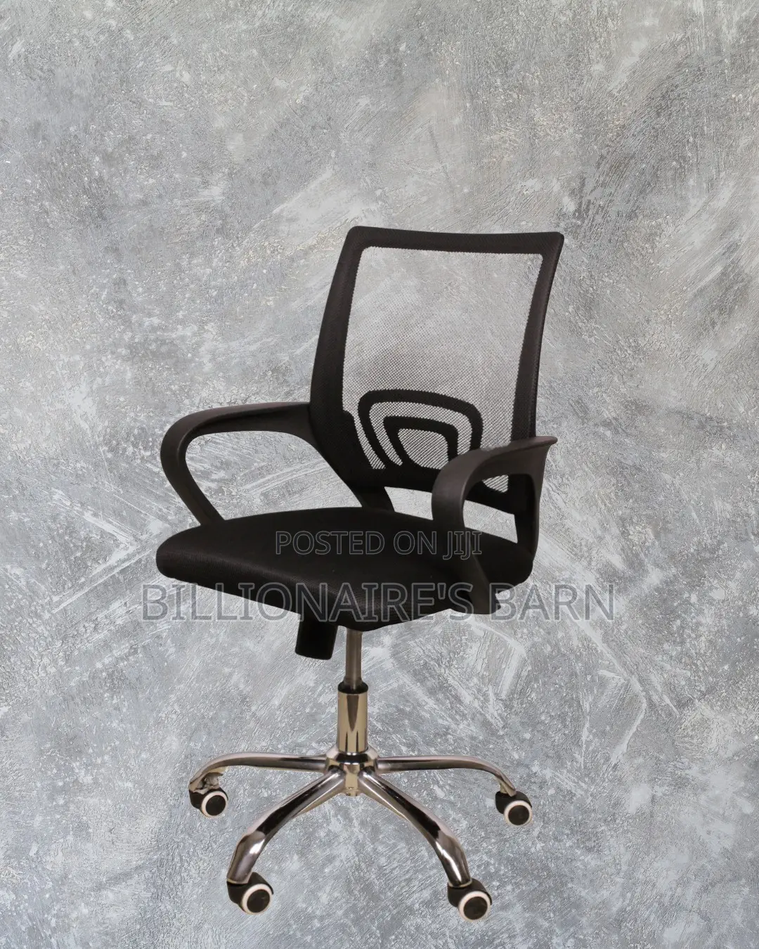 Adjustable Secretarial Mesh Office Chair — Easy to Clean