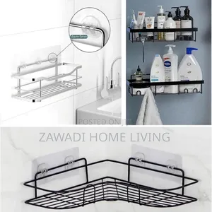 5 Pcs Clear Strong Adhesive Waterproof Wall Hooks/Shelf Stickers