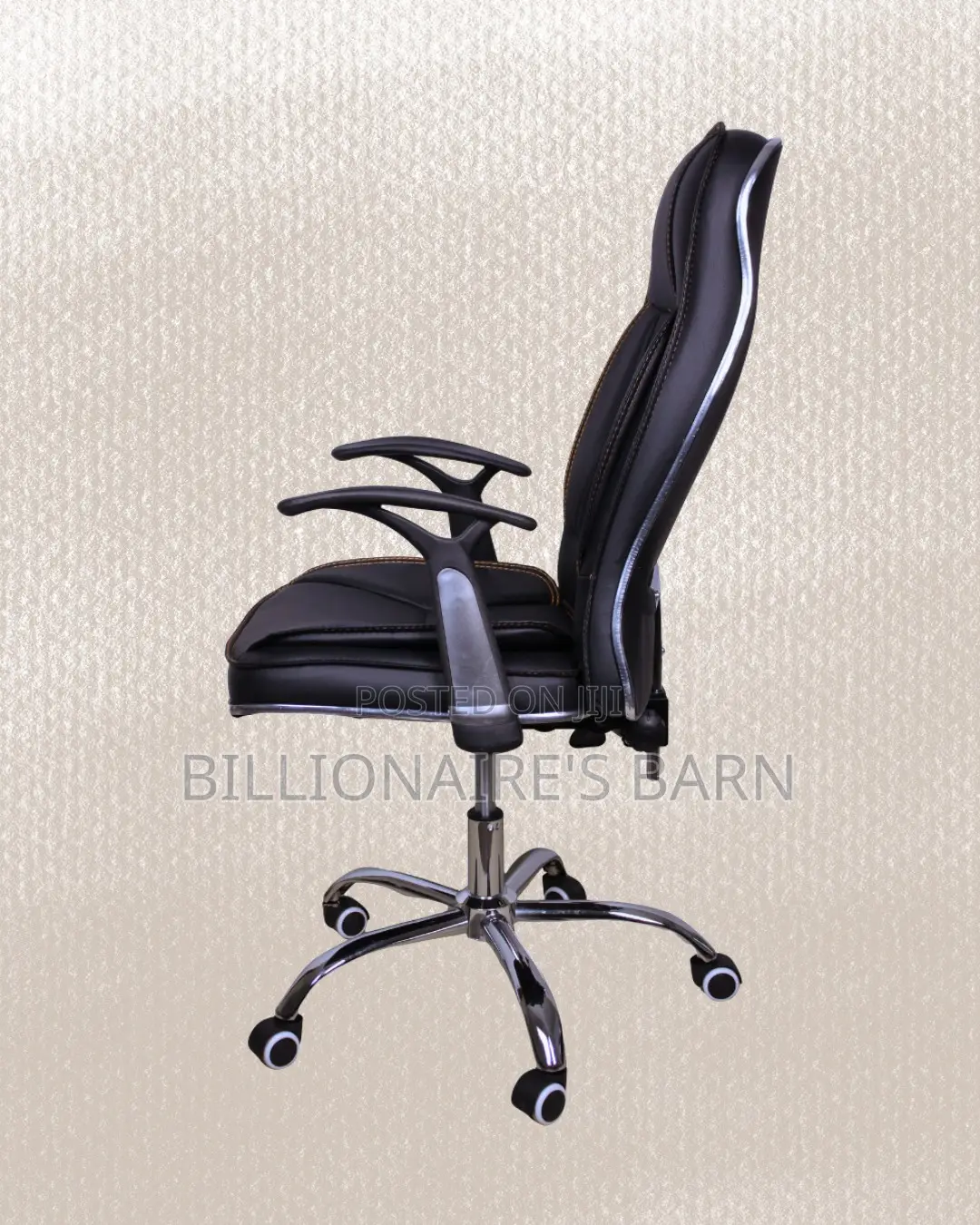 Executive Leather Office Chair | Heavy-Duty Steel Frame