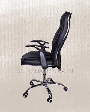 Executive Leather Office Chair | Heavy-Duty Steel Frame