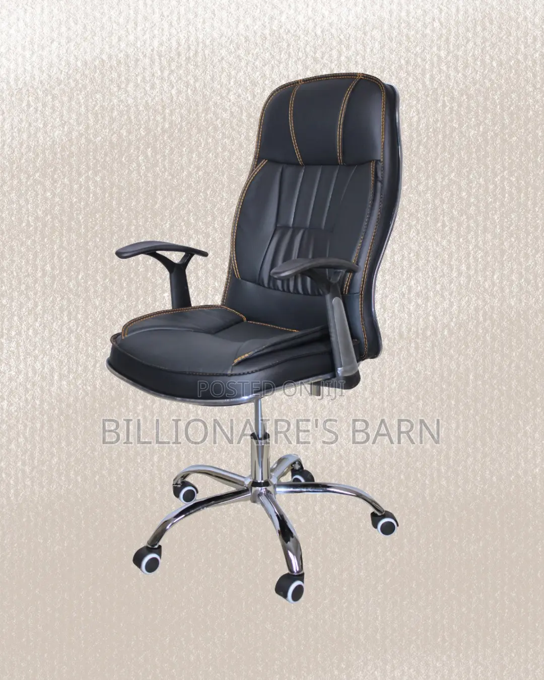 Executive Leather Office Chair | Heavy-Duty Steel Frame