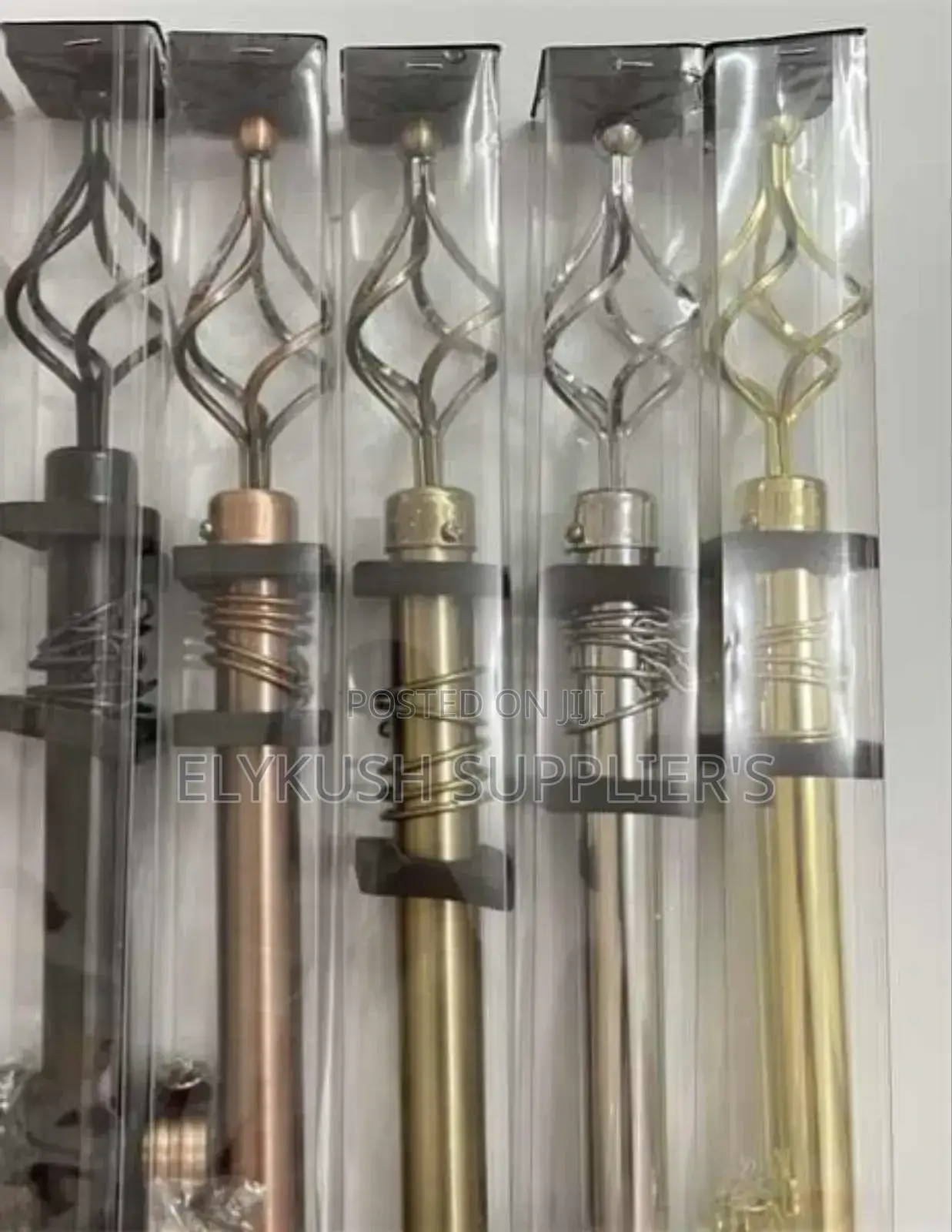 2m Double Curtain Rods