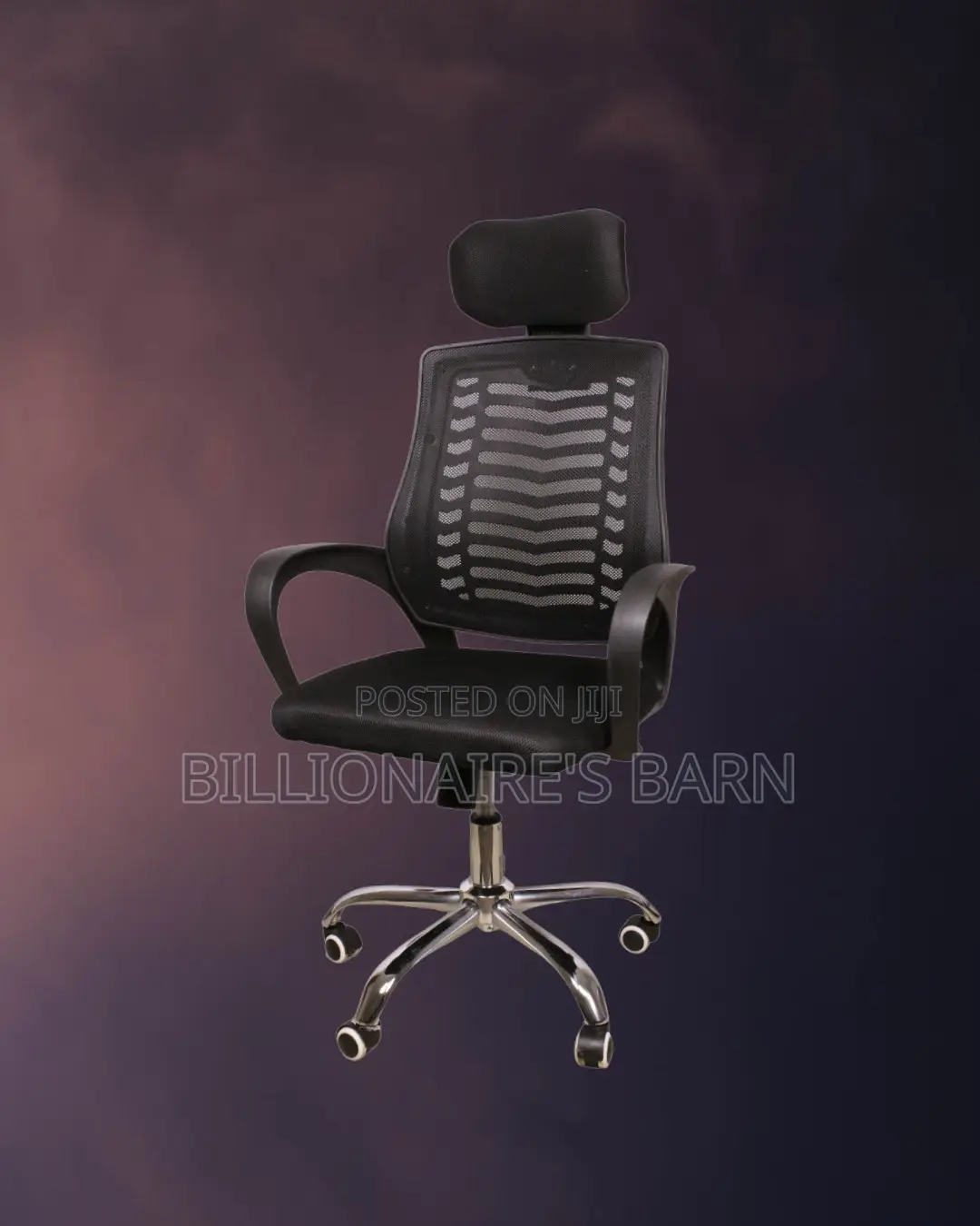 Secretarial Mesh Chair | Breathable Padded Armrests
