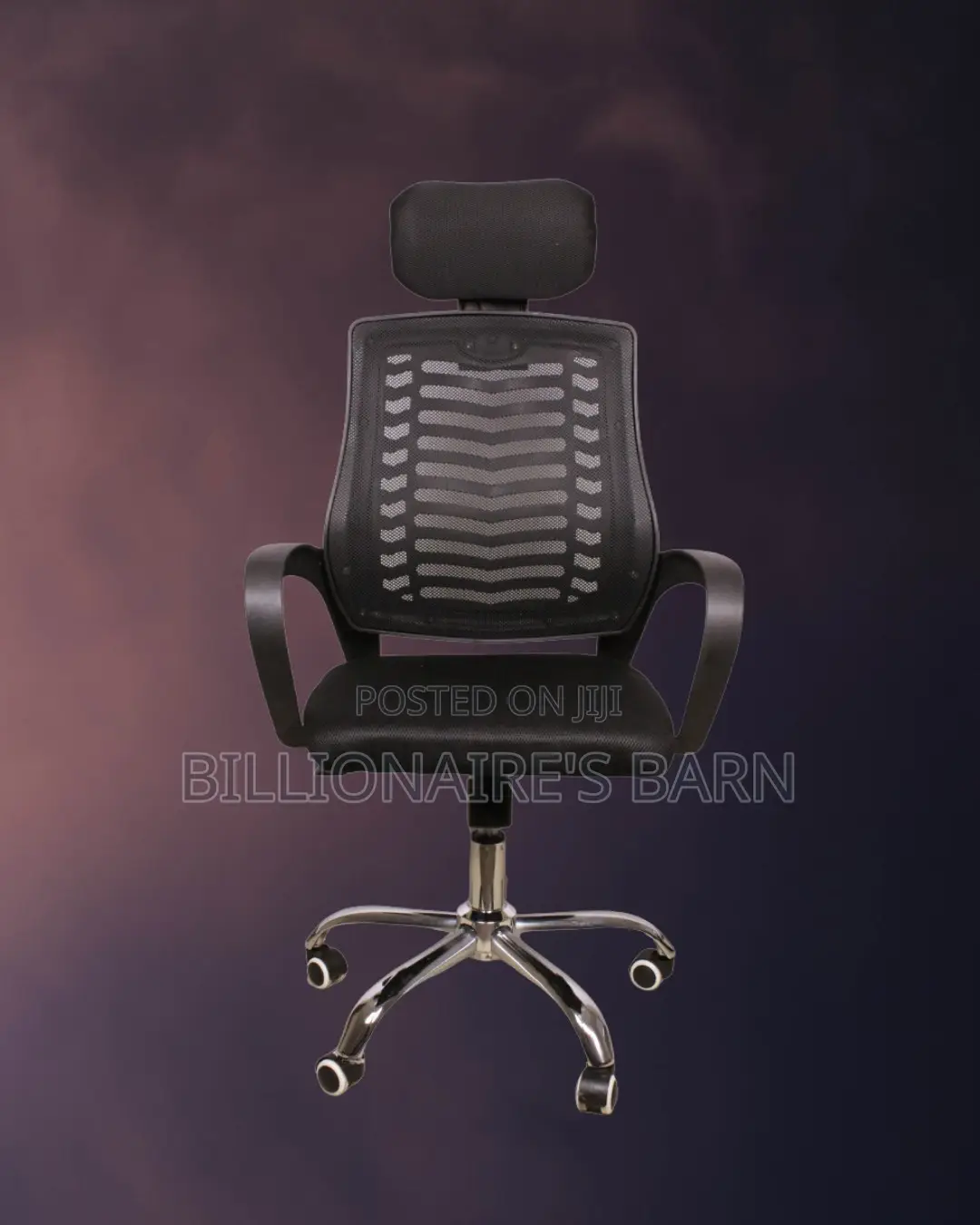 Secretarial Mesh Chair | Breathable Padded Armrests