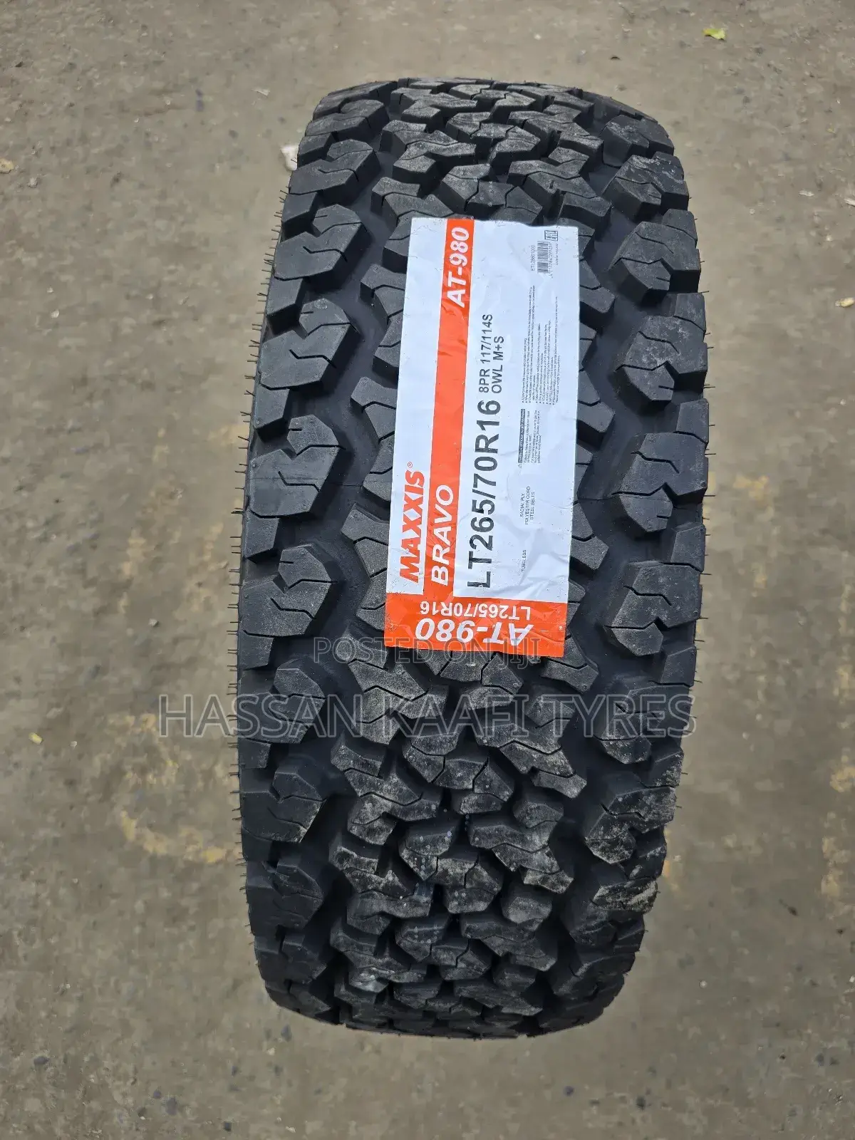 265/70r16 Maxxis Bravo. A/T980 Thailand