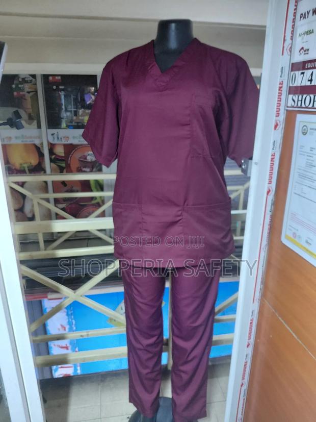 Maroon Masseuse/ Nurses/ Cleaners Uniform - thumbnail 2