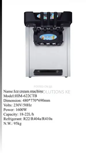 18l 1600w Ice Cream Machine