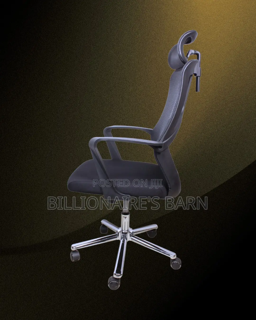Modern High Back Mesh Office Chair — Relieves Lower Back Pressure