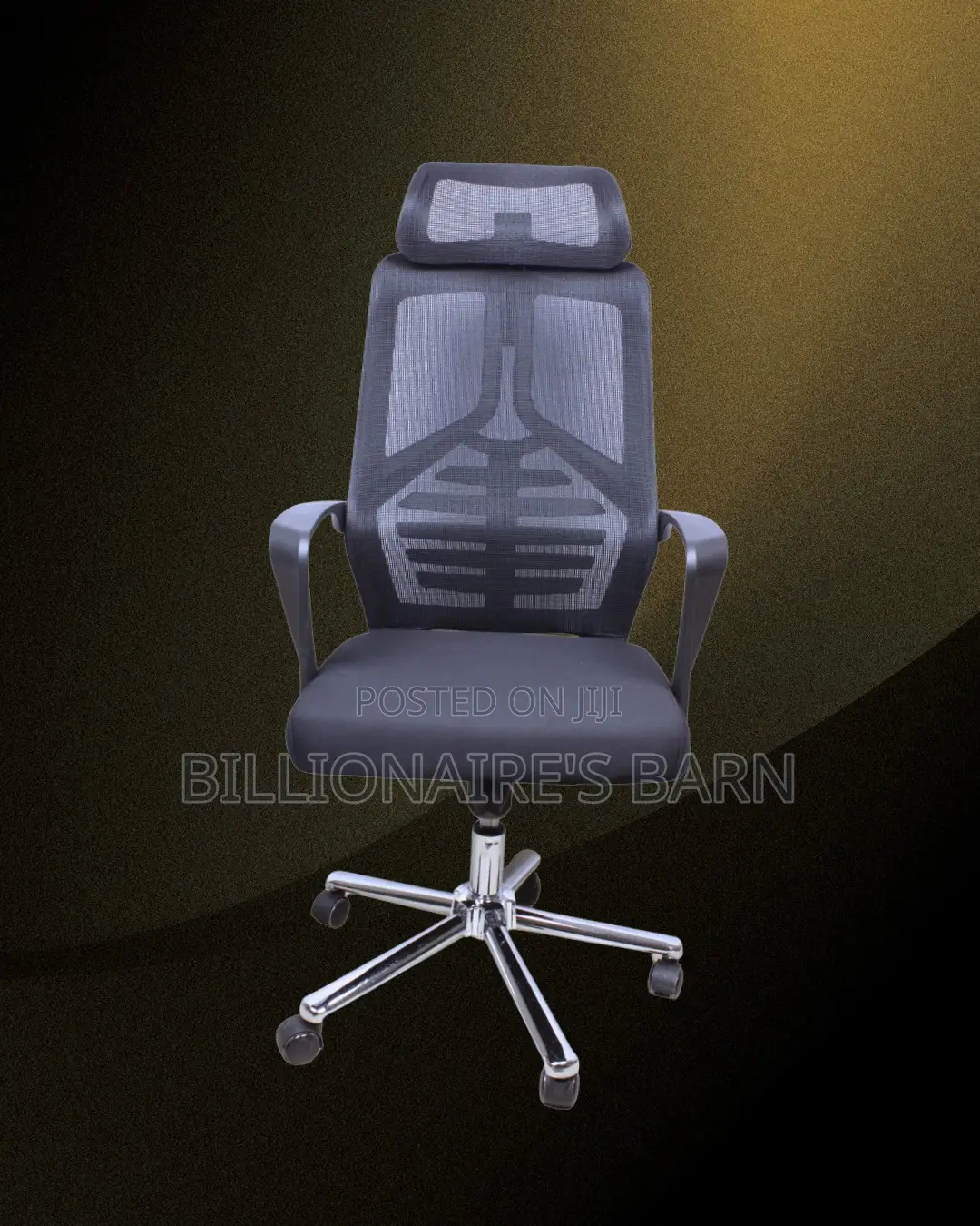 Modern High Back Mesh Office Chair — Relieves Lower Back Pressure