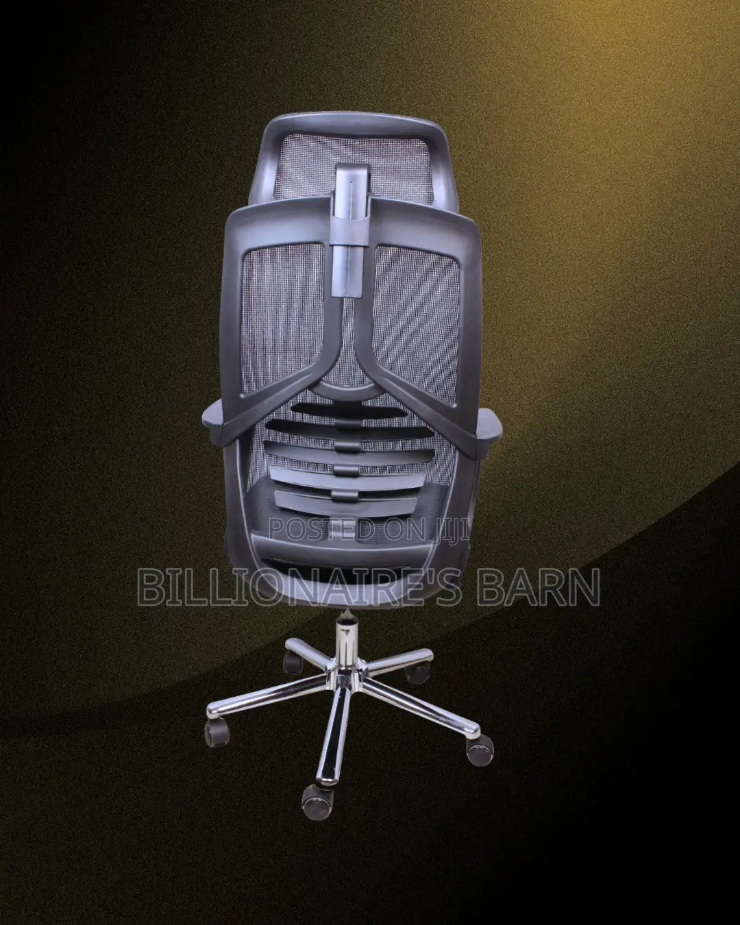 Modern High Back Mesh Office Chair — Relieves Lower Back Pressure