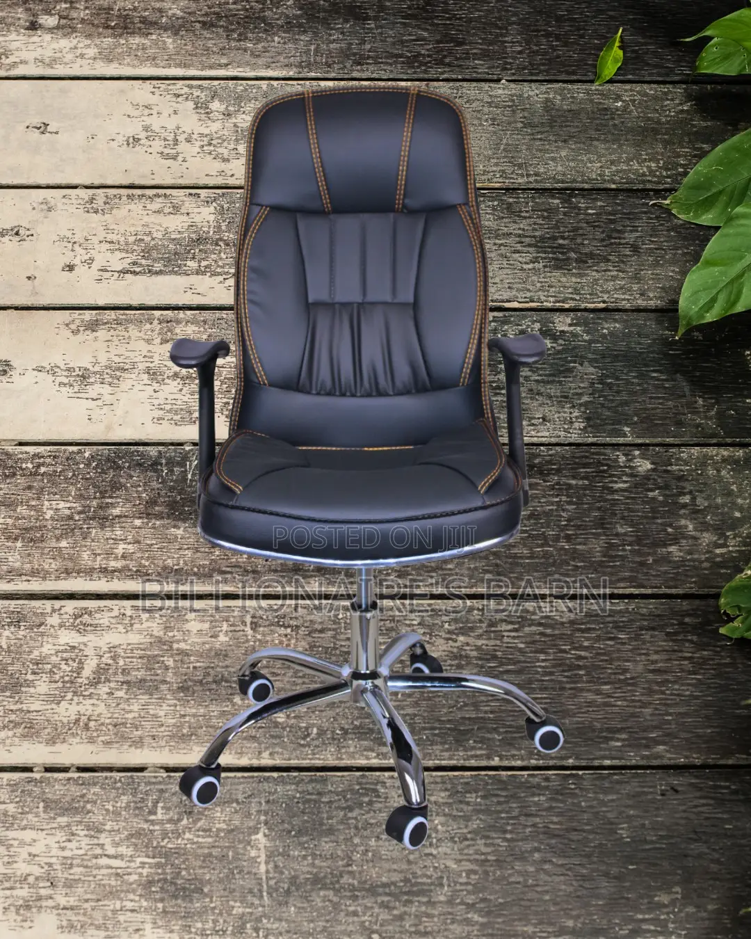 Durable Executive Leather Office Chair | Tilt Lock Mechanism