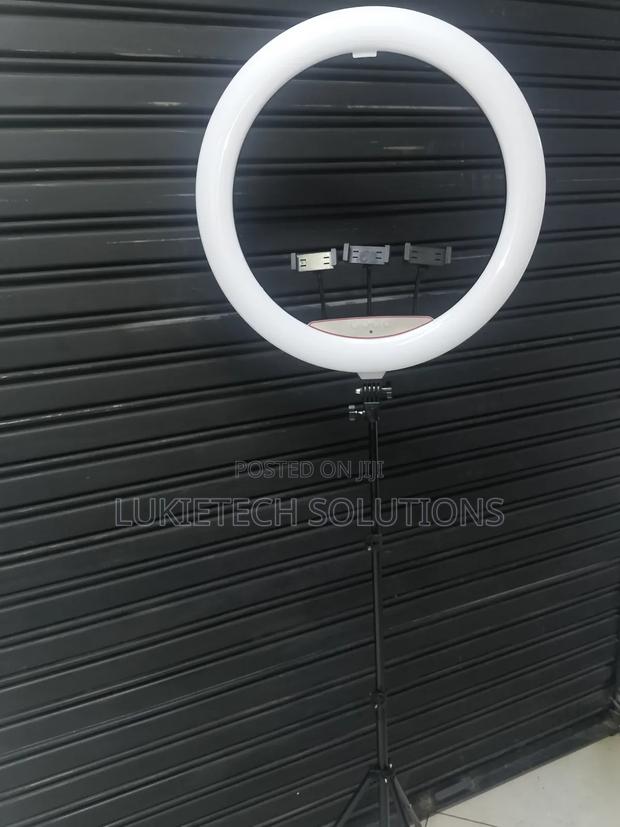 I8 Inches Ringlight With Three Phone Holders,Super Bright Ni - main view