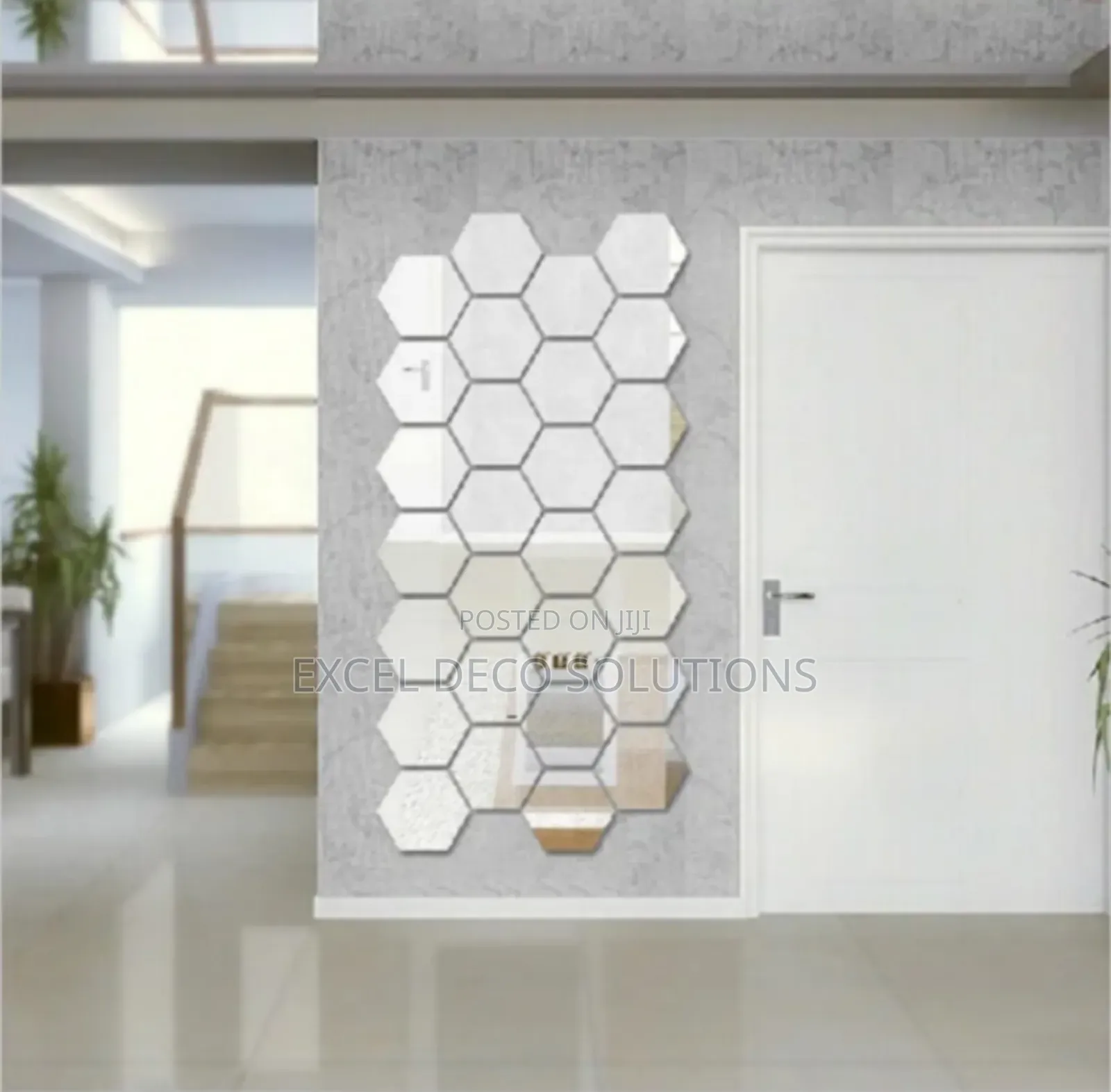 Elegant Hexagon Acrylic Mirror Stickers – Perfect for Modern Walls